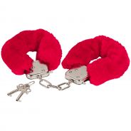 baseks Plush Handcuffs Red