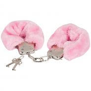 baseks Plush Handcuffs Pink