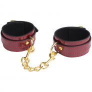 Bound to Please Red Wrist Cuffs