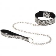 baseks Zebra Collar With Chain