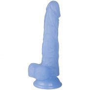 baseks Jellies Realistic Small Blue Dildo with Suction Cup 20 cm