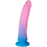 baseks Gradient Glitter Large Blue Dildo 22.5 cm
