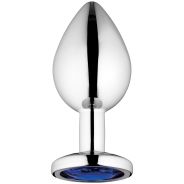 Sinful Blue Jewel Medium Metal Butt Plug