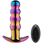 Dream Toys Glamour Glass Beaded Remote-controlled Butt Plug
