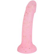 baseks Pink Starry Silicone Dildo 18 cm