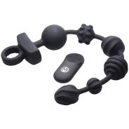 Master Series Dark Rattler Remote-controlled Vibrating Anal Beads