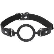 obaie Imitation Leather Silicone O-ring Gag