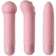 baseks Cute Lovers Rechargeable Mini Vibrator Set