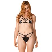 NORTIE Open Cup Harness and Strappy Panty Set 