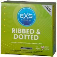 EXS RIBBED AND DOTTED CONDOMS 48 PCS - 28471