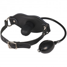 Master Series Silencer Inflatable Silicone Penis Gag product packaging image 1