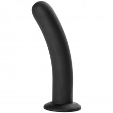 Sinful Slender Silicone Black Dildo Large  1