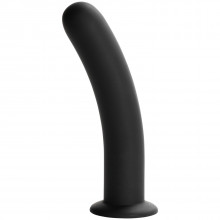 Sinful Slender Silicone Black Dildo Extra Large  1