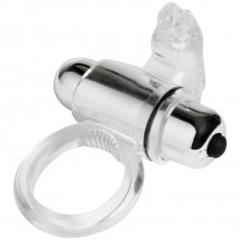Baseks Vibrating Rabbit Cock Ring Clear  1