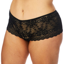 NORTIE Gunilla Crotchless Black Lace Hipster Plus Size