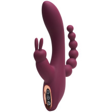 Sinful Triple Fun Bordeaux Rechargeable Rabbit Vibrator