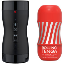 TENGA Vacuum Gyro Roller Machine + TENGA Rolling Cup - 27597