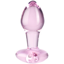 baseks Heart Glass Butt Plug Medium - 28115