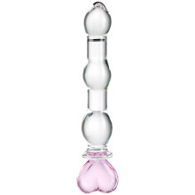 baseks Heart Beaded Glass Dildo - 28116