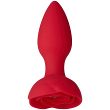 baseks Rose Vibrating Butt Plug 