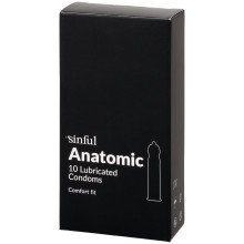 Sinful Anatomic Condoms, 10 pcs - 28399
