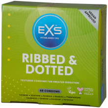 EXS RIBBED AND DOTTED CONDOMS 48 PCS - 28471