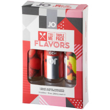 System JO Tri Me Flavoured Water-based Lube Set 3 x 30 ml - 28695