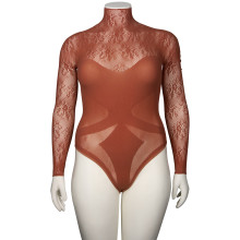 NORTIE Blossom Esme Rust Bodystocking Plus Size
