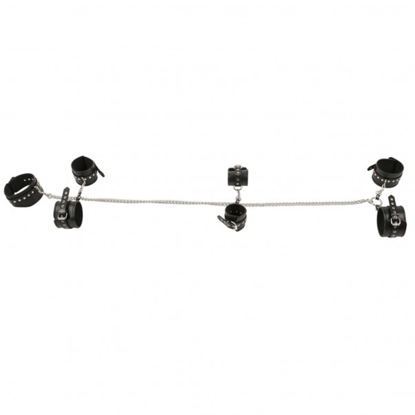 Zado Metal Chain Set with Leather Cuffs  1