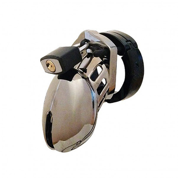 CB-6000S Chrome Chastity Device (6.35 cm)  1