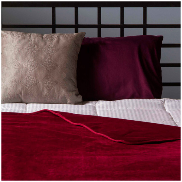 Liberator Fascinator Throw Merlot Luxury Sheet  4