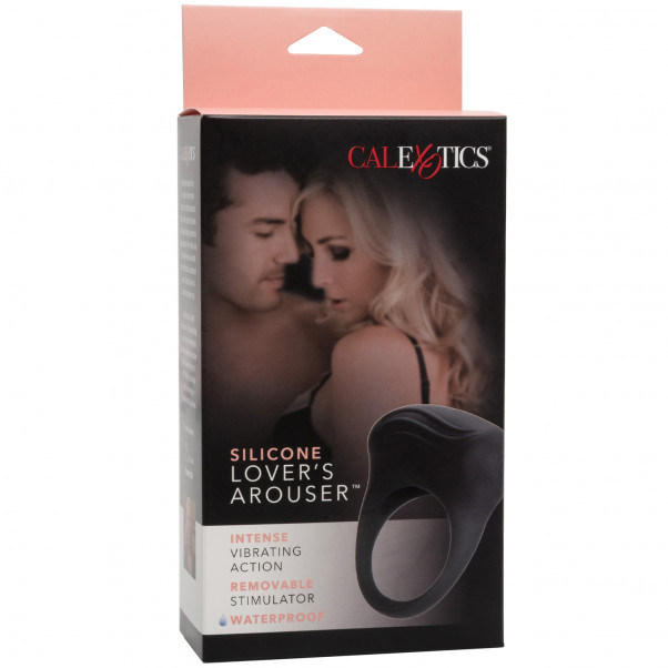 CalExotics Silicone Lovers Arouser Cock Ring With Vibrator  2