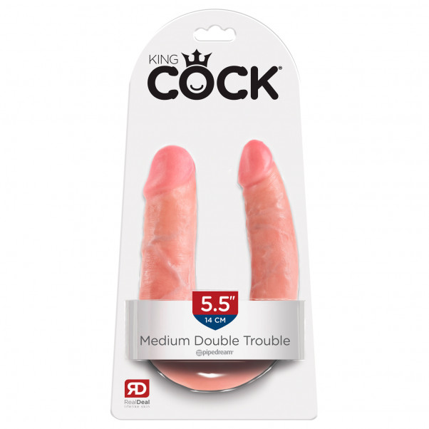 King Cock U Shaped Double Trouble Double Dildo  5