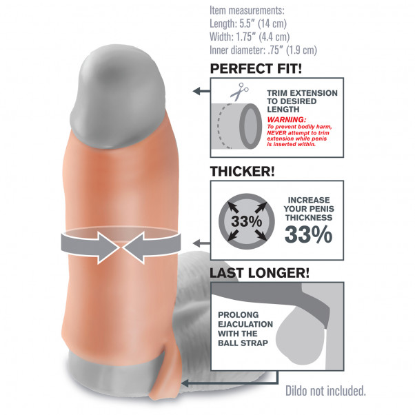 Fantasy X-tensions Real Feel Enhancer Penis Sleeve product packaging image 2