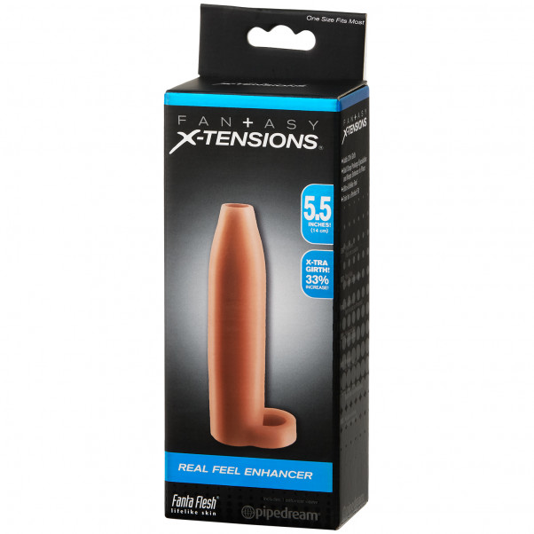 Fantasy X-tensions Real Feel Enhancer Penis Sleeve product packaging image 90