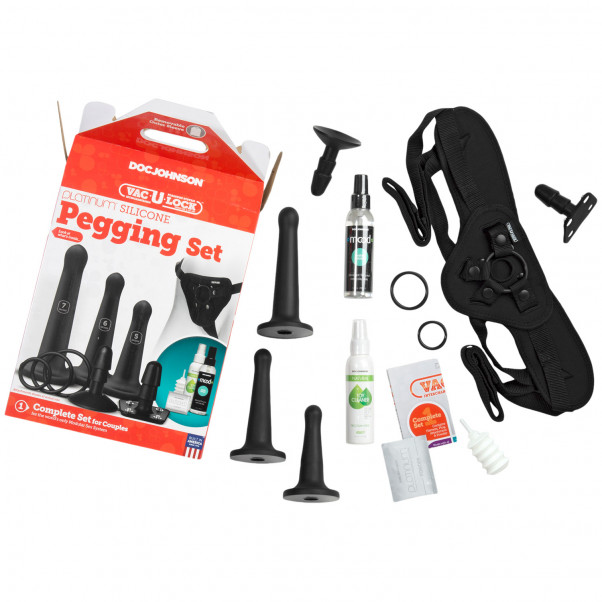 Vac-U-Lock Silicone Pegging Strap-On Set  3