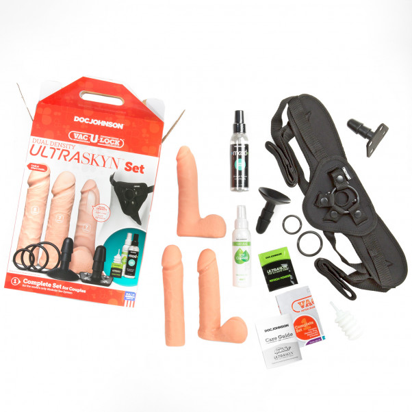 Vac-U-Lock Dual Density Strap-On Ultraskyn Set  3