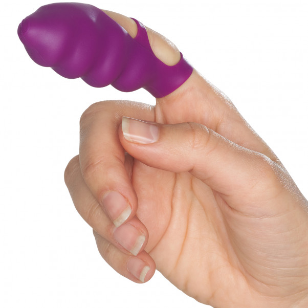 Frisky Finger Bang Her Finger Vibrator product held in hand 50