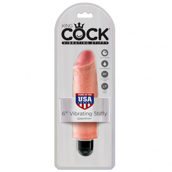 King Cock Stiffy Vibrating Dildo 15 cm