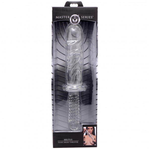 Master Series Brutus Glass Dildo Thruster  10