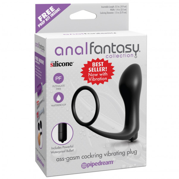 Anal Fantasy Ass-Gasm Cock Ring with Vibrating Butt Plug product image 100
