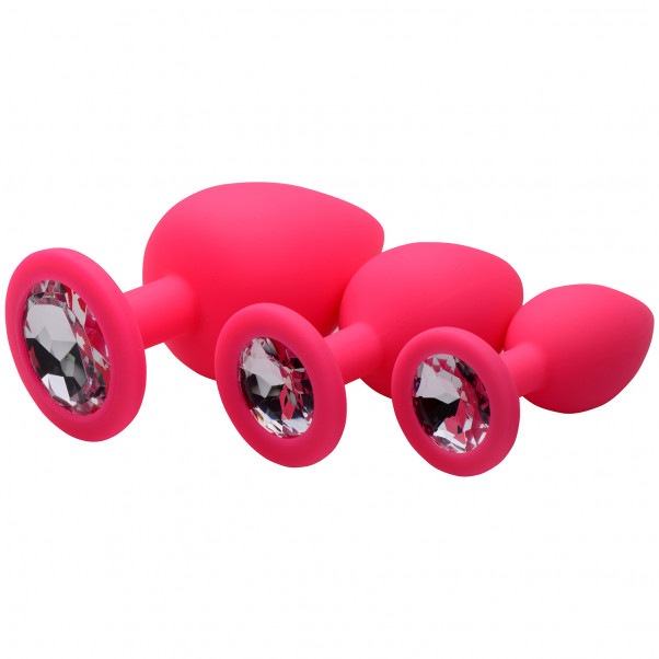 Frisky Pink Pleasure Anal Plug Set  2