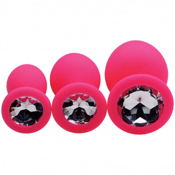 Frisky Pink Pleasure Anal Plug Set  3