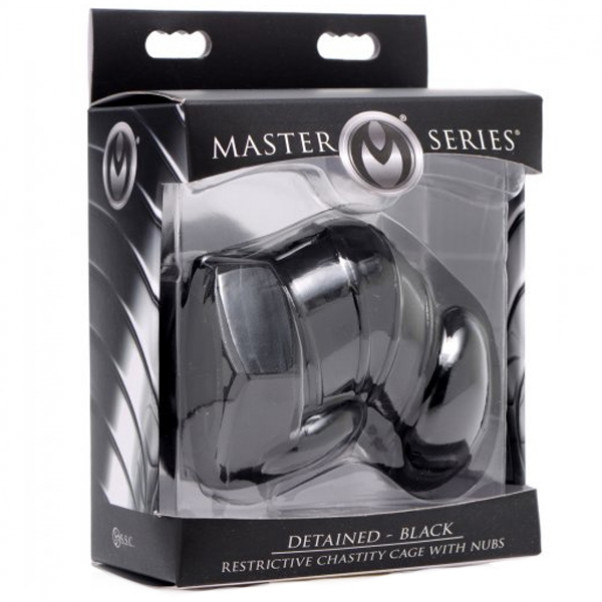 Master Series Detained Black Restrictive Chastity Device