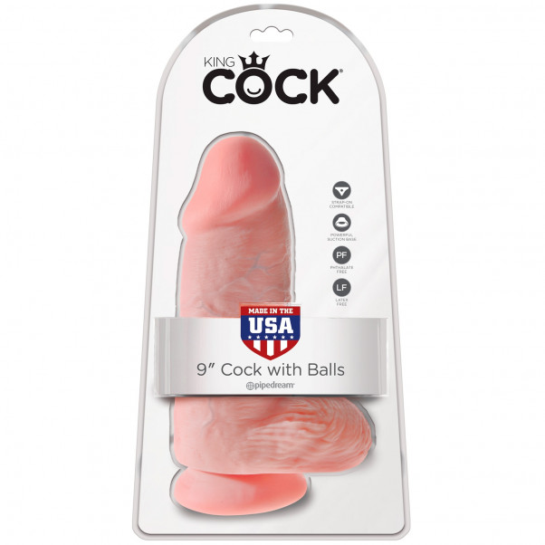 King Cock Chubby Dildo with Scrotum 23 cm
