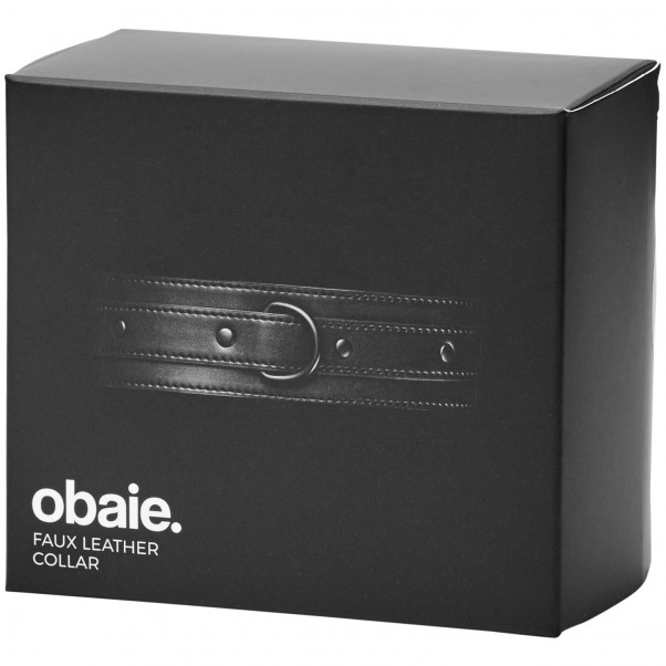 Obaie Imitation Leather Collar with D-Ring