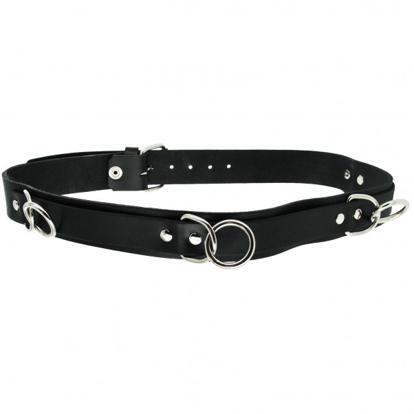 Strict Leather Punk Bondage Belt  1