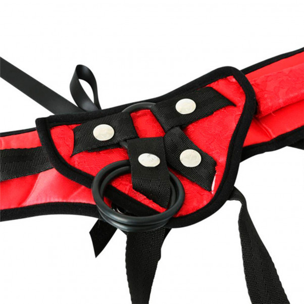 Sportsheets Red Lace Corset Strap-On Harness  2