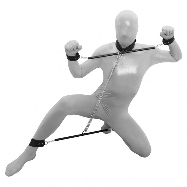 Kiotos Prisoner Spreading Bars with Chains and Leather Cuffs  3