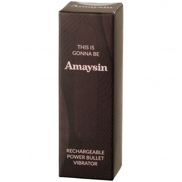 Amaysin Rechargeable Power Bullet Vibrator product packaging image 100